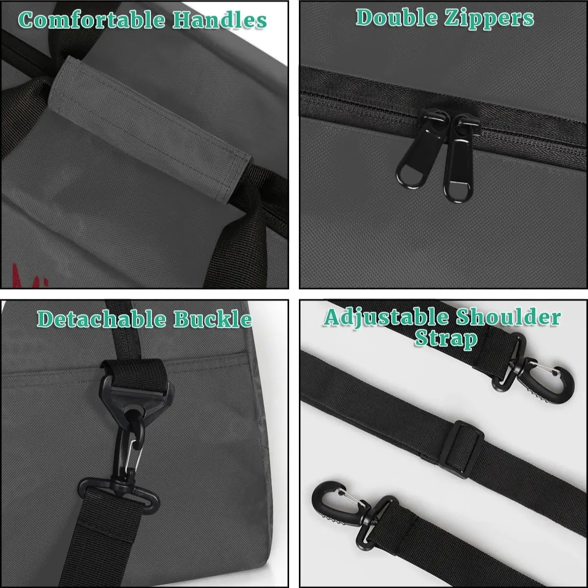 Personalized Martial Art Bag Duffel Bag for Boys Girls, Custom Taekwondo Karate Bag for Travel Weekender Practice Grey