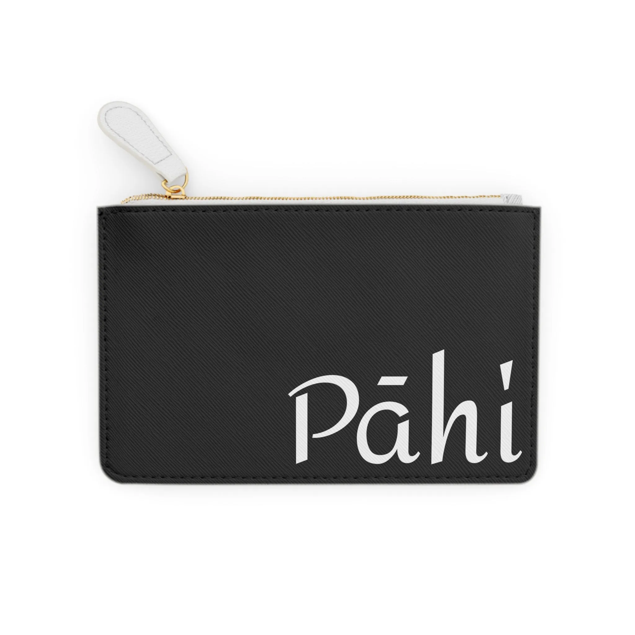 Pāhi/Purse Mini Clutch Bag - black