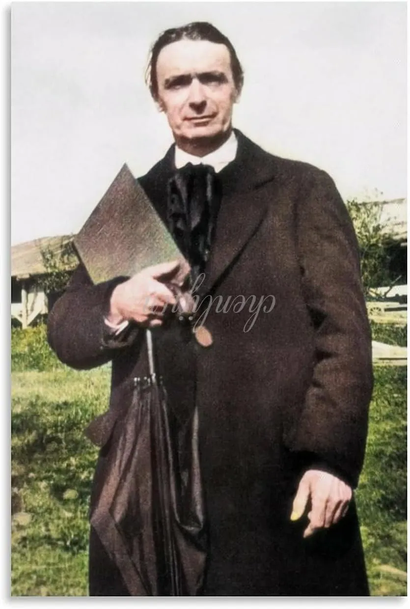 Physicist Rudolf Steiner Poster People Portrait Poster (1) Canvas Painting for Living Room Bedroom Decor 24x36inch(60x90cm) Unframe-style
