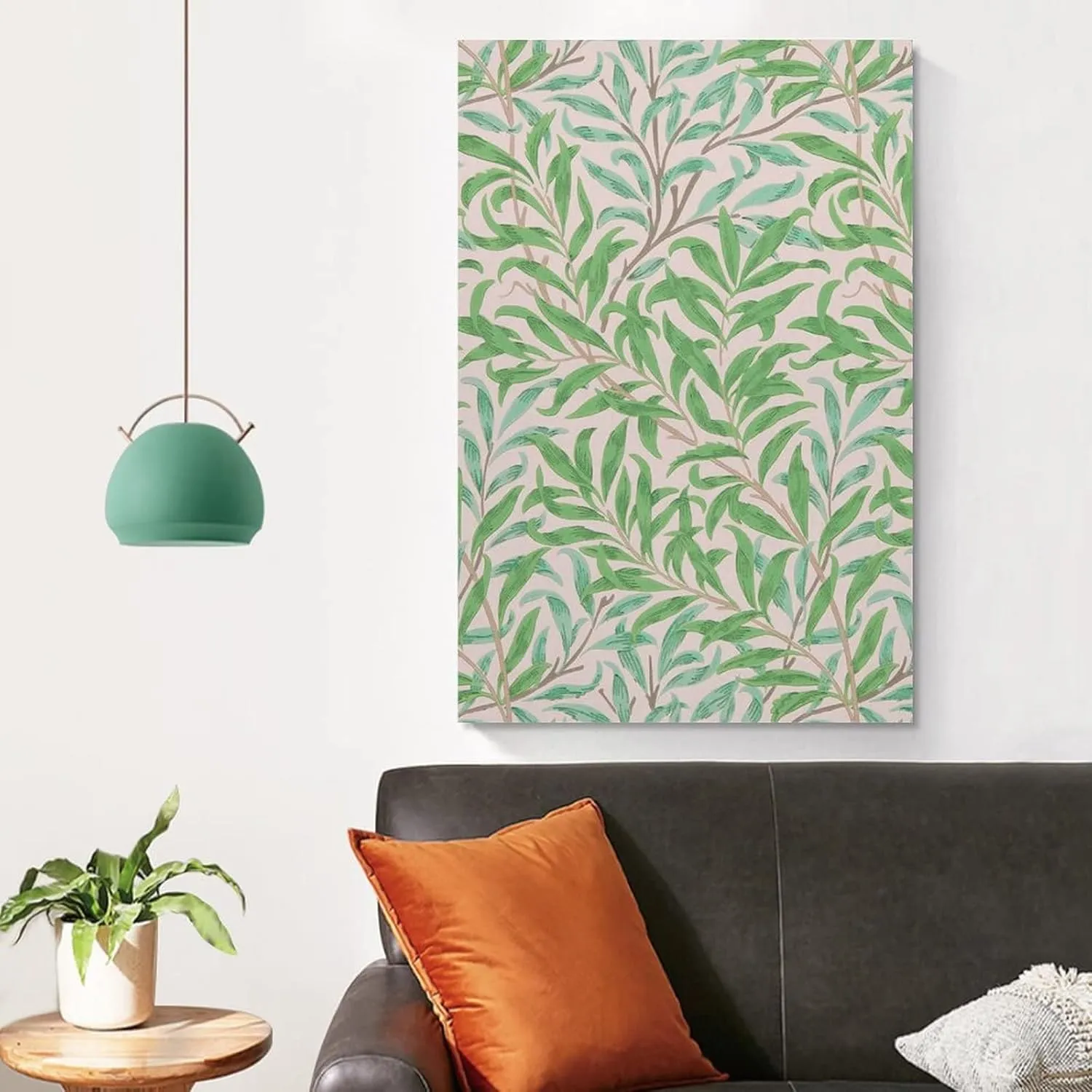 PICHU William Morris Posters Artist Artistic Photo A Big Green Leaf Poster Decorative Painting Canvas Wall Art Living Room Posters Bedroom Painting 16x24inch(40x60cm), Unframe-style
