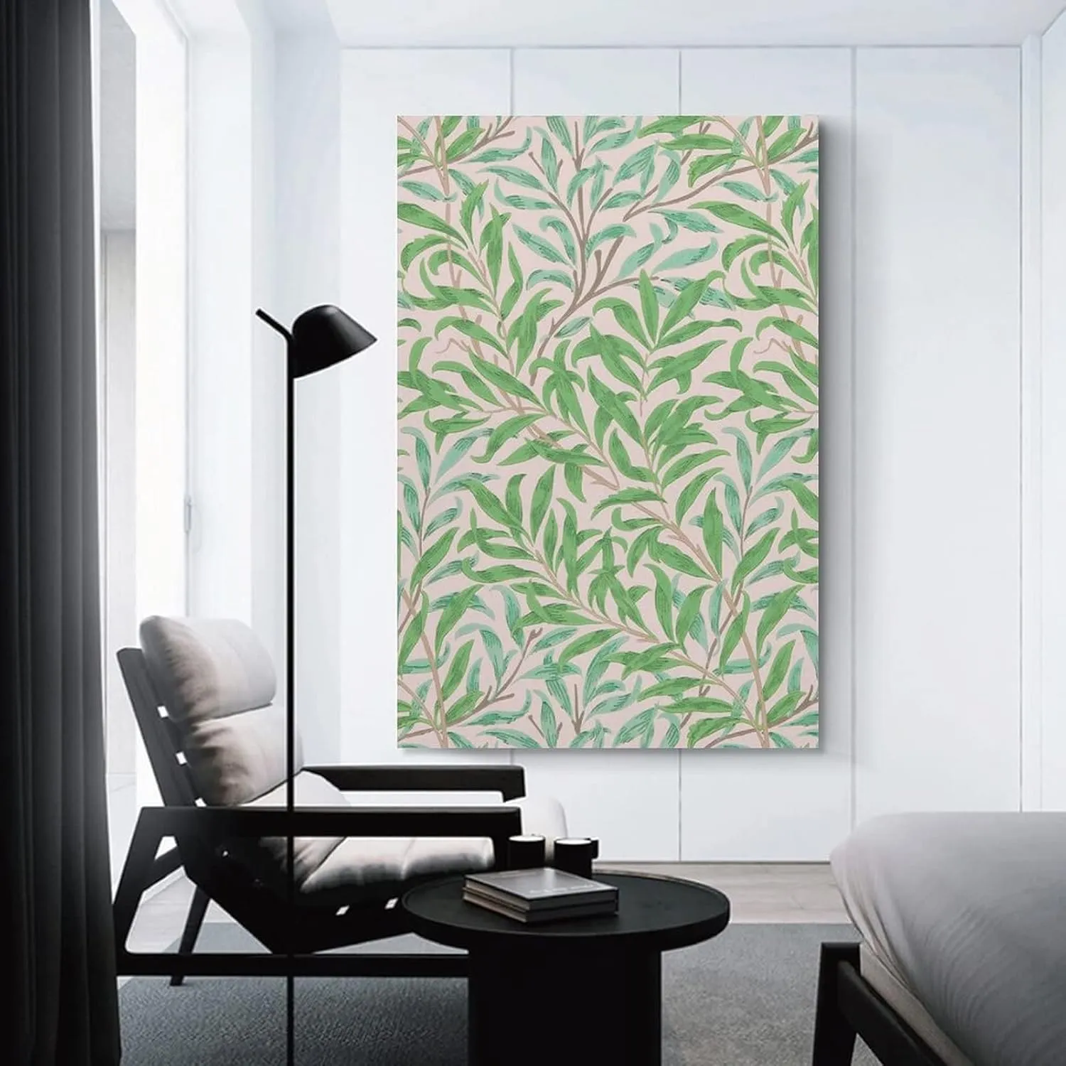 PICHU William Morris Posters Artist Artistic Photo A Big Green Leaf Poster Decorative Painting Canvas Wall Art Living Room Posters Bedroom Painting 16x24inch(40x60cm), Unframe-style