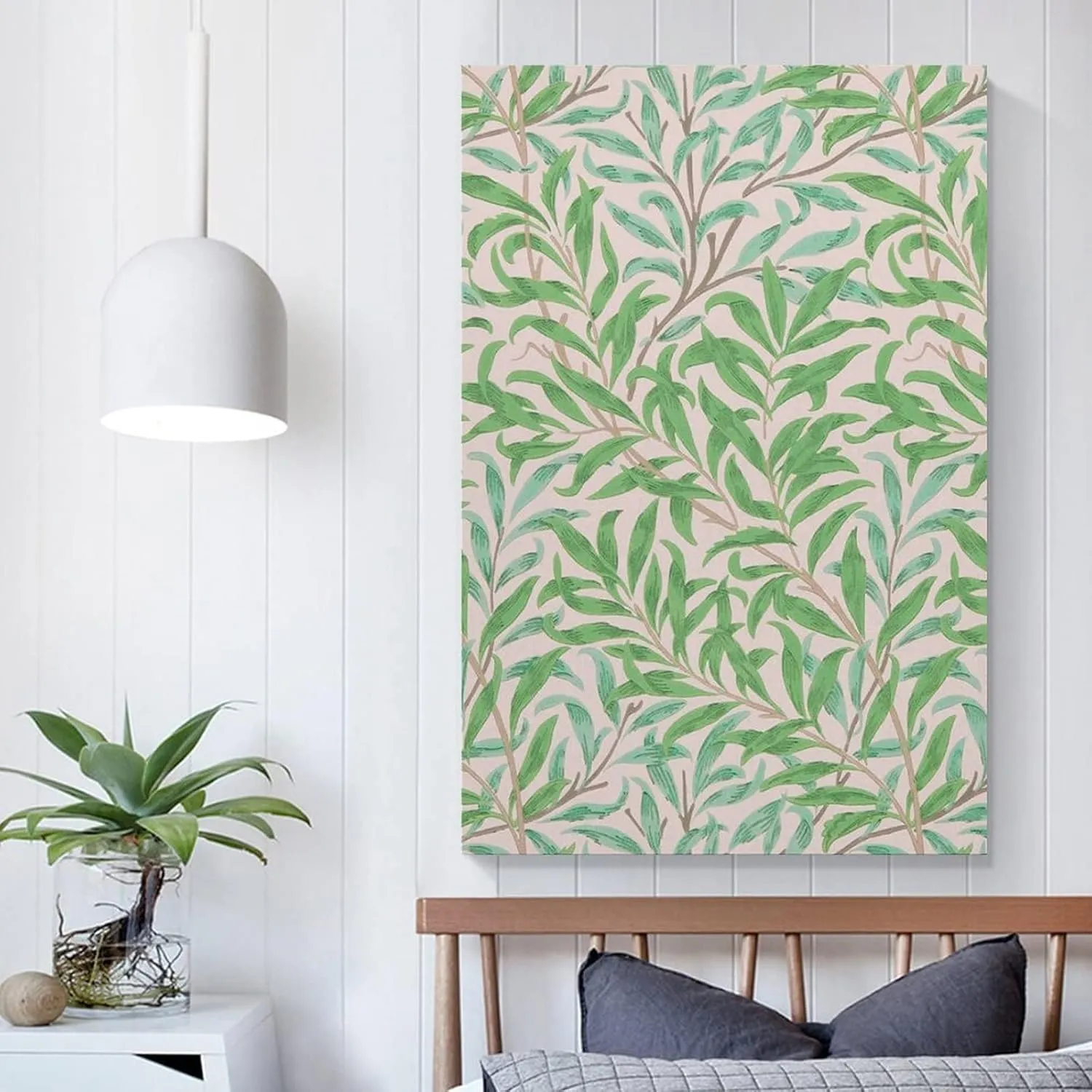 PICHU William Morris Posters Artist Artistic Photo A Big Green Leaf Poster Decorative Painting Canvas Wall Art Living Room Posters Bedroom Painting 16x24inch(40x60cm), Unframe-style