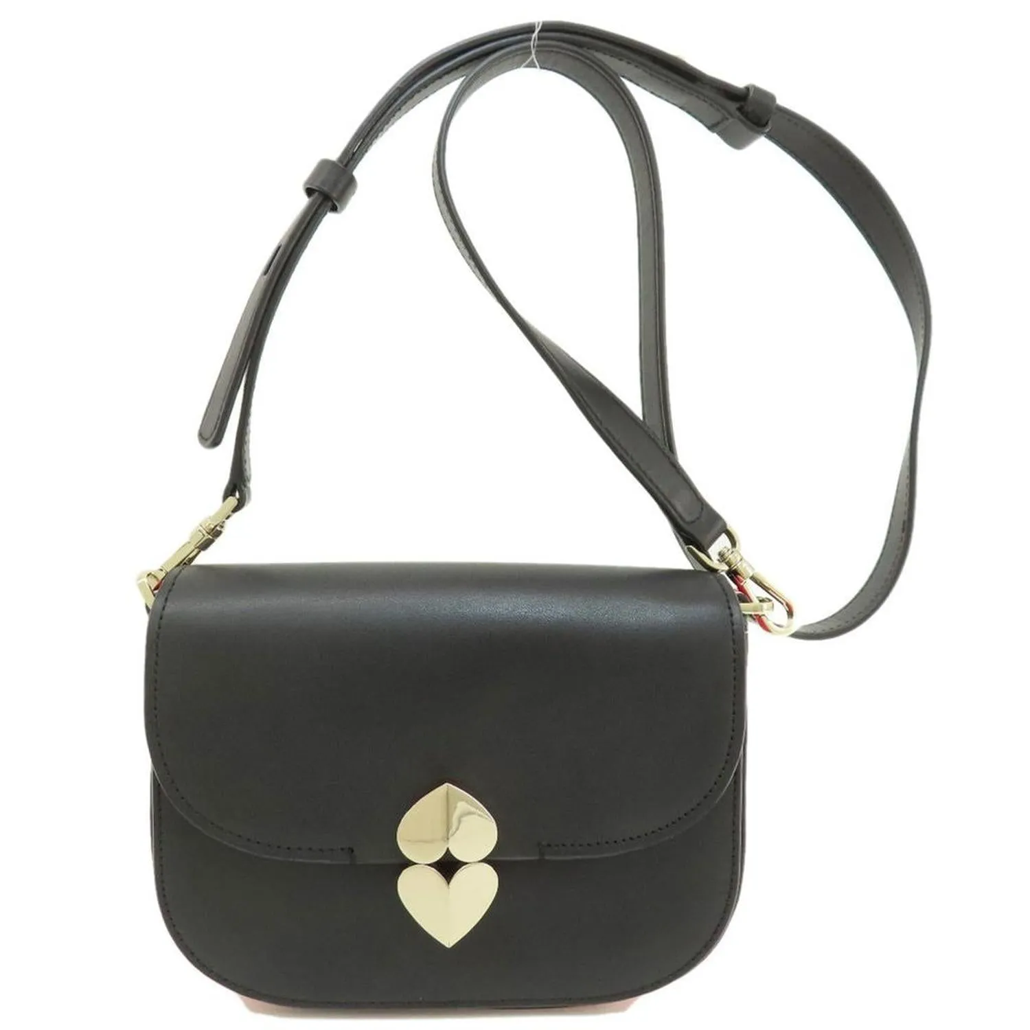 pink  Color Leather Shoulder Bag (Pre-Owned)