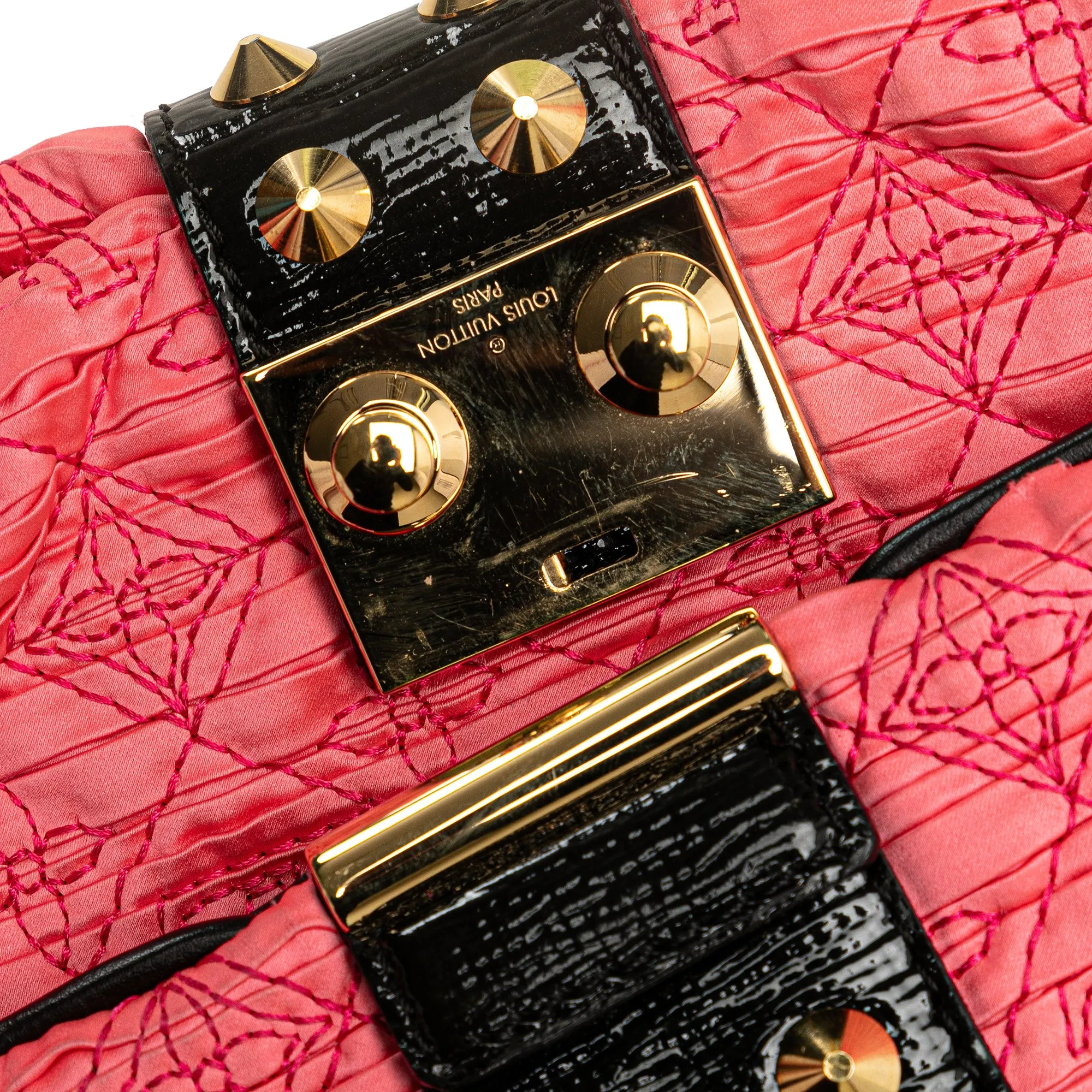 Pink Louis Vuitton Monogram Coquette Pochette Clutch Bag