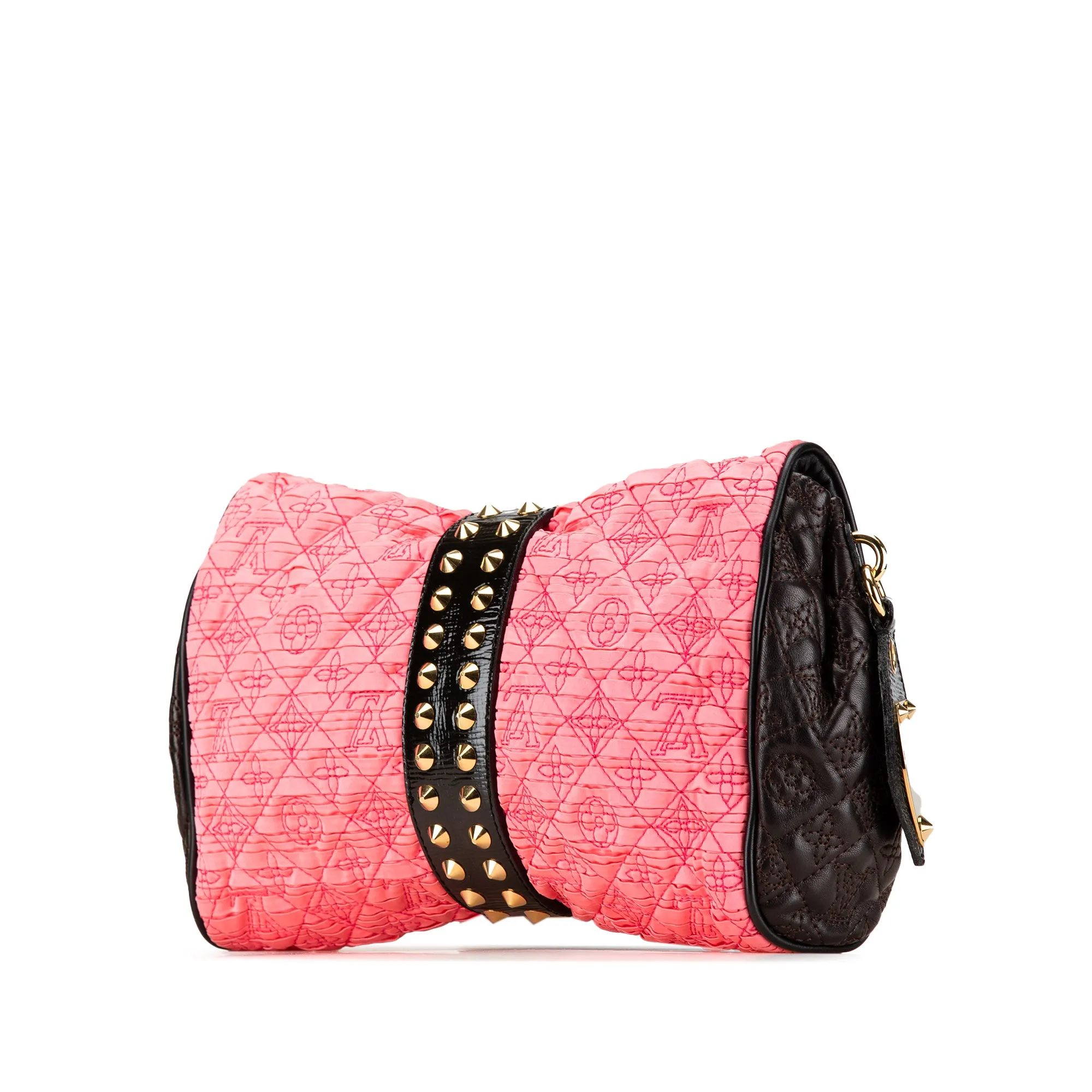 Pink Louis Vuitton Monogram Coquette Pochette Clutch Bag