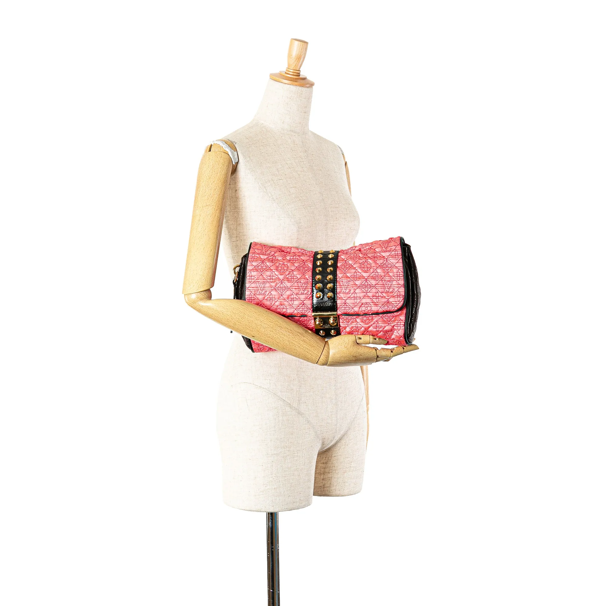 Pink Louis Vuitton Monogram Coquette Pochette Clutch Bag