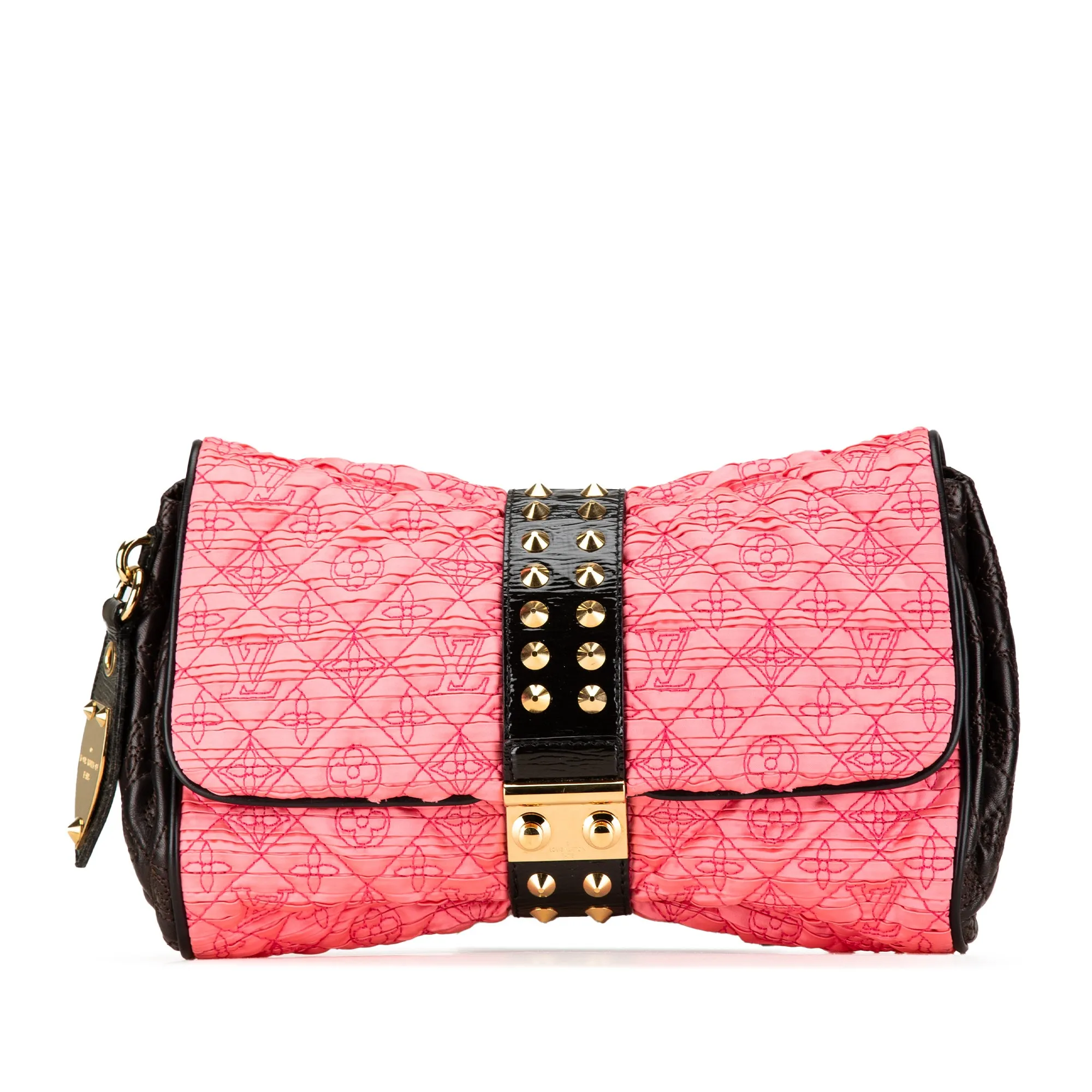Pink Louis Vuitton Monogram Coquette Pochette Clutch Bag