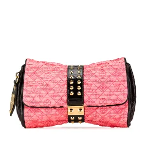 Pink Louis Vuitton Monogram Coquette Pochette Clutch Bag
