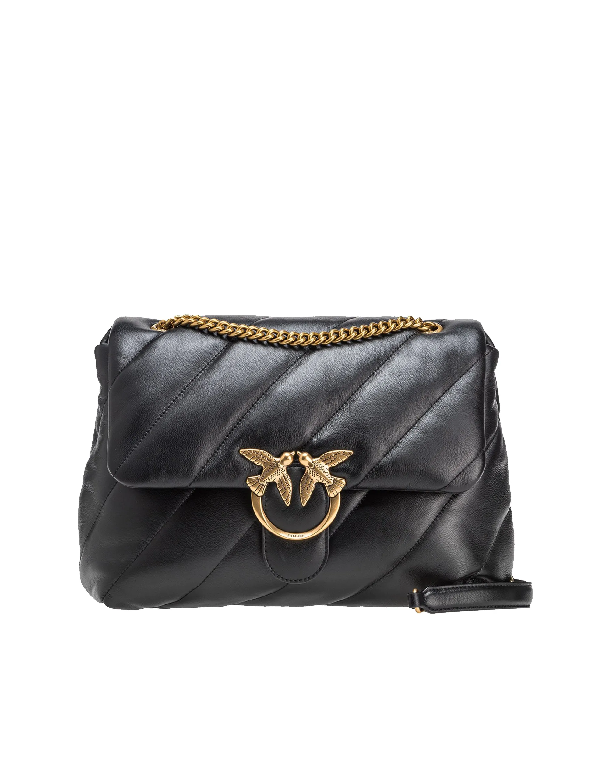 Pinko Borsa Big Love Puff Maxi Black/Antique Gold