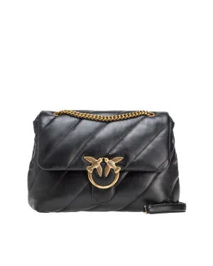 Pinko Borsa Big Love Puff Maxi Black/Antique Gold