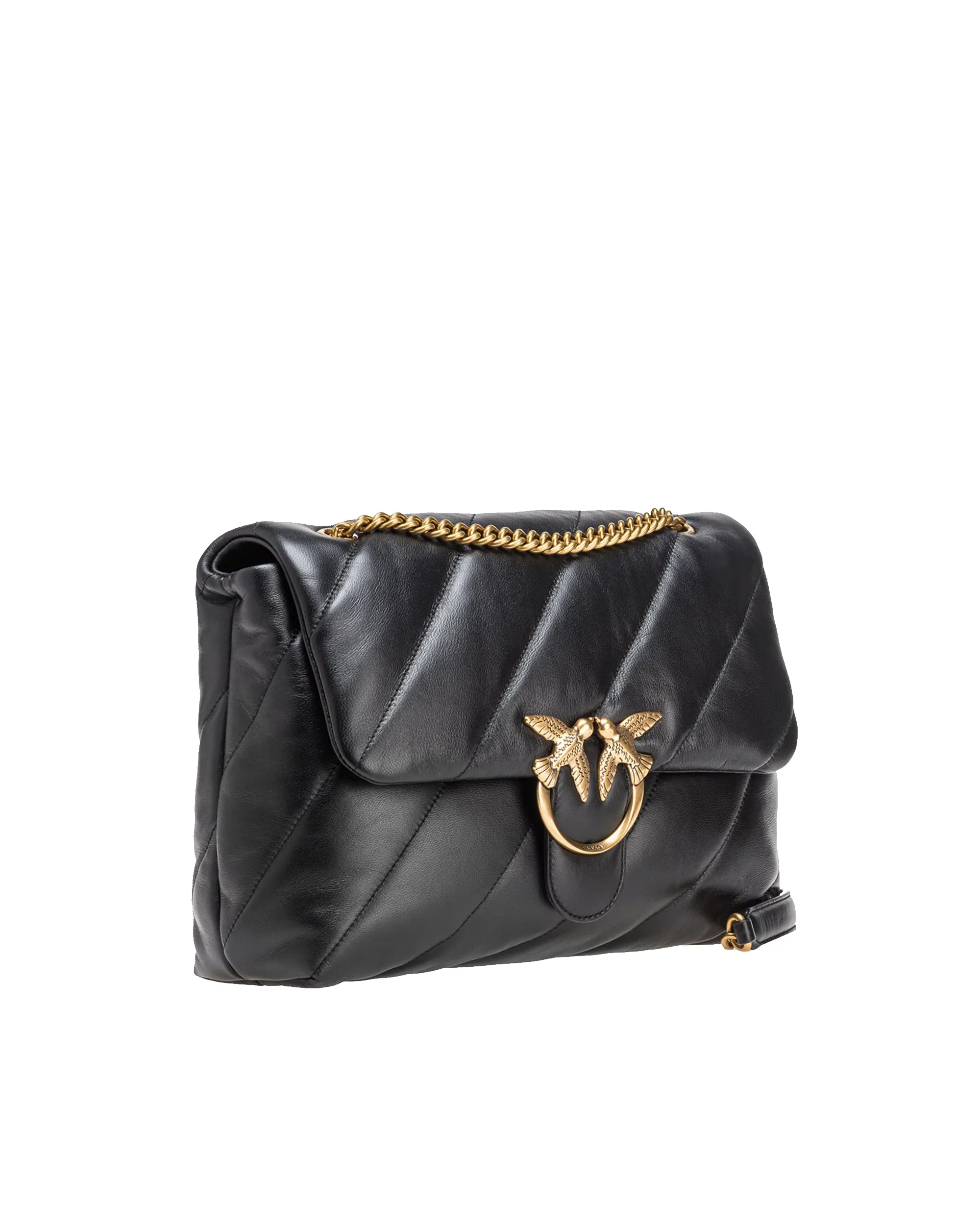 Pinko Borsa Big Love Puff Maxi Black/Antique Gold