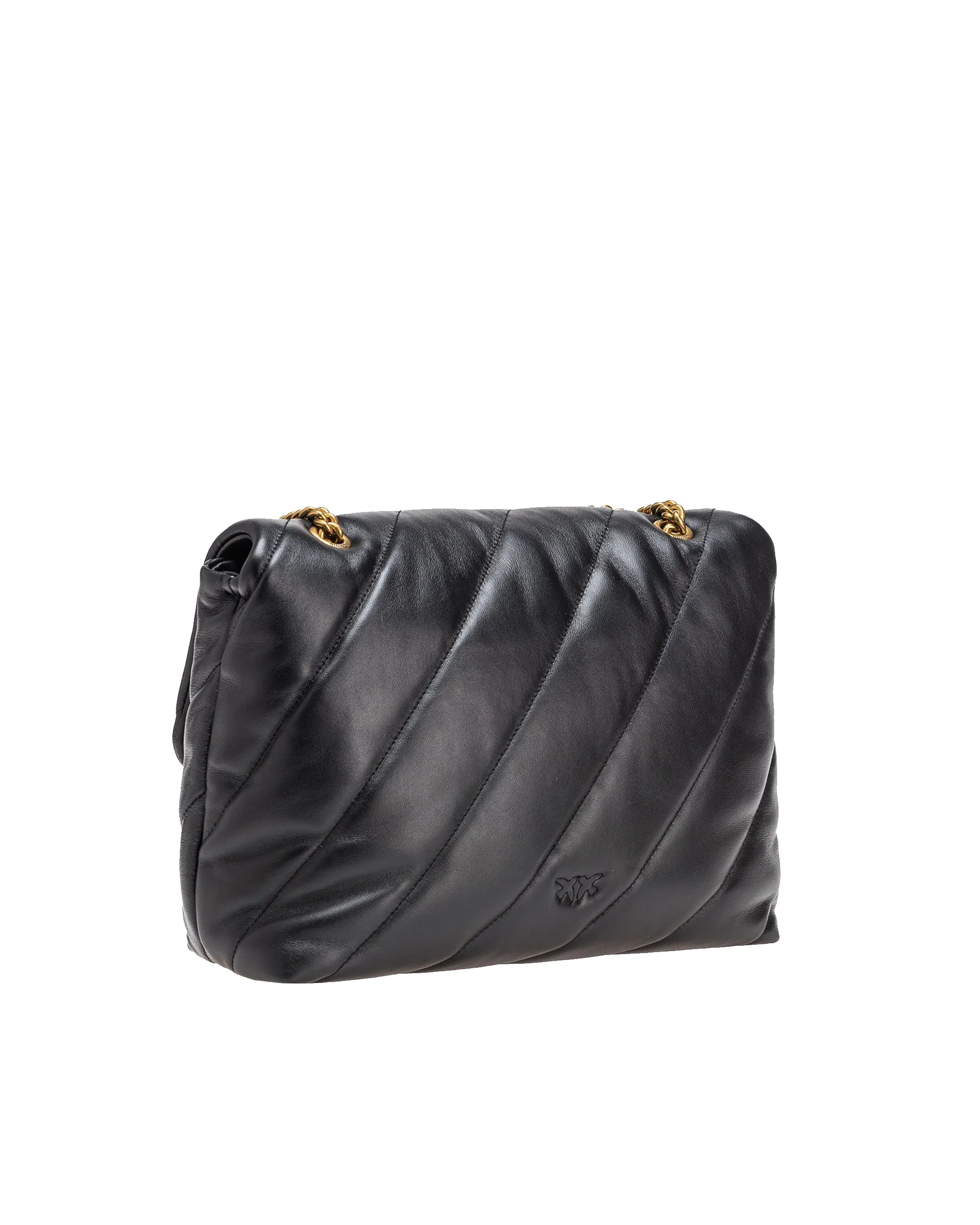 Pinko Borsa Big Love Puff Maxi Black/Antique Gold