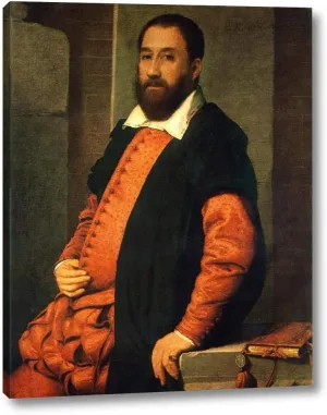 Portrait of Jacopo Foscarini by Giovanni Battista Moroni - 19" x 24" Gallery Wrap Canvas Art Print - Ready to Hang
