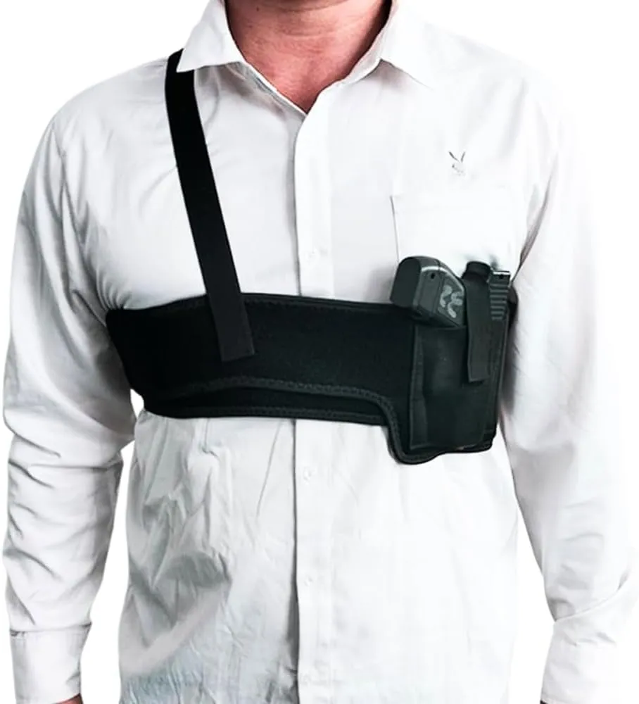 Praetorian Shoulder and Belly Holster with Mag Holder for Men/Women, 2-in-1 Design, Quick Draw