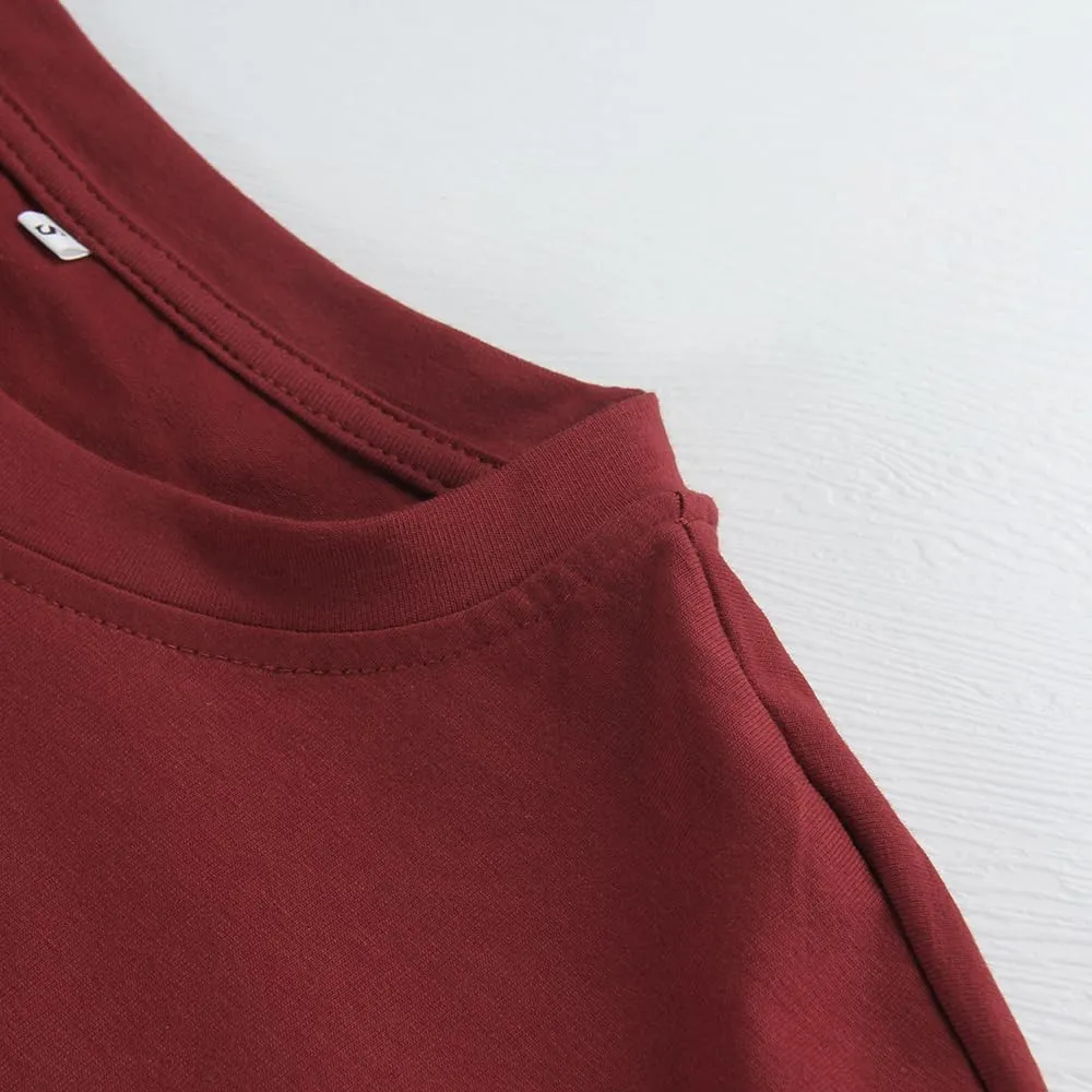 PRIMODA Womens Oversized Short Sleeve T Shirts Trendy Crew Neck Loose Workout Tee Casual Summer Tops Cotton