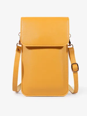 PU Simple Solid Color Sling Bag Shoulder Bag