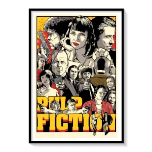 Pulp Fiction Movie Poster Art