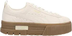 PUMA Womens Mayze Brushed Tan Platform Sneakers Shoes Casual - Off White - Size 9 M