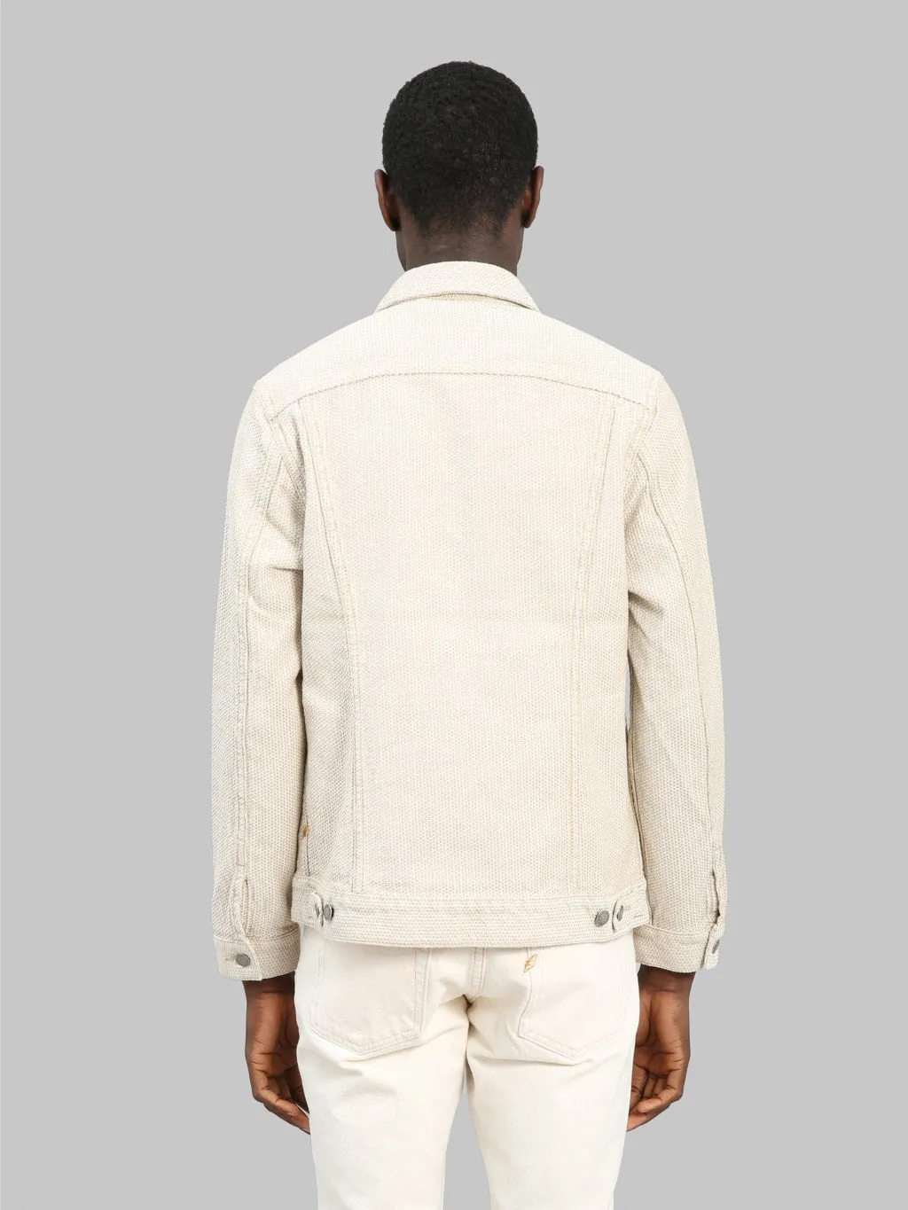 Pure Blue Japan 6220-IV Sashiko Type II Jacket Ivory/Beige