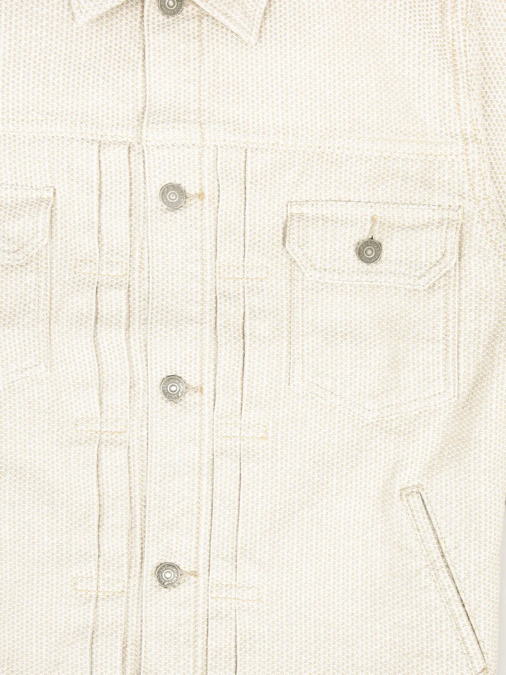 Pure Blue Japan 6220-IV Sashiko Type II Jacket Ivory/Beige