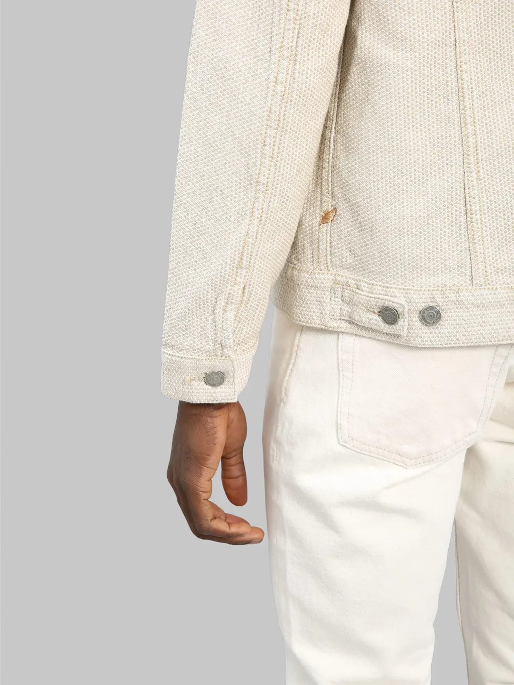 Pure Blue Japan 6220-IV Sashiko Type II Jacket Ivory/Beige