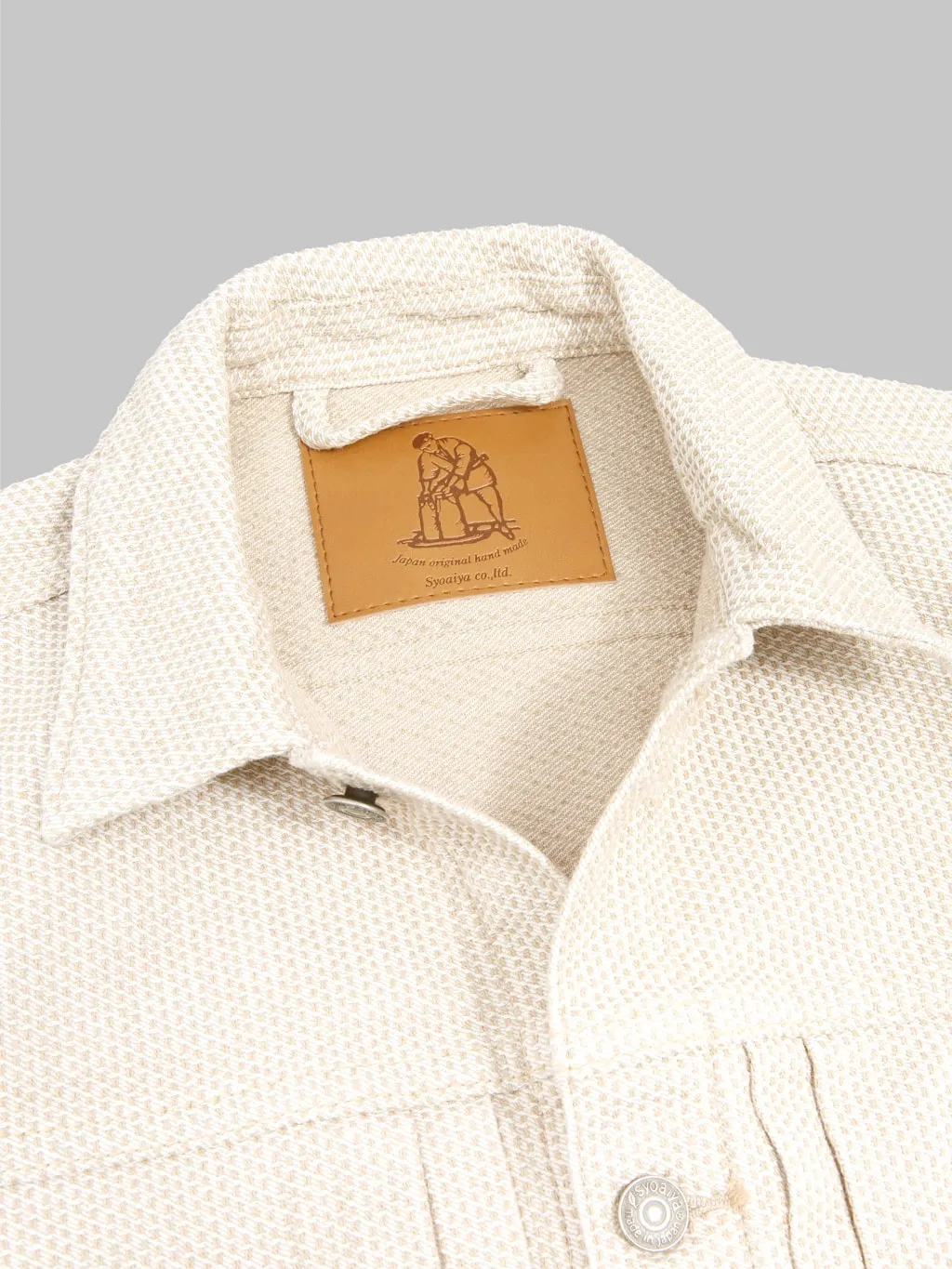 Pure Blue Japan 6220-IV Sashiko Type II Jacket Ivory/Beige