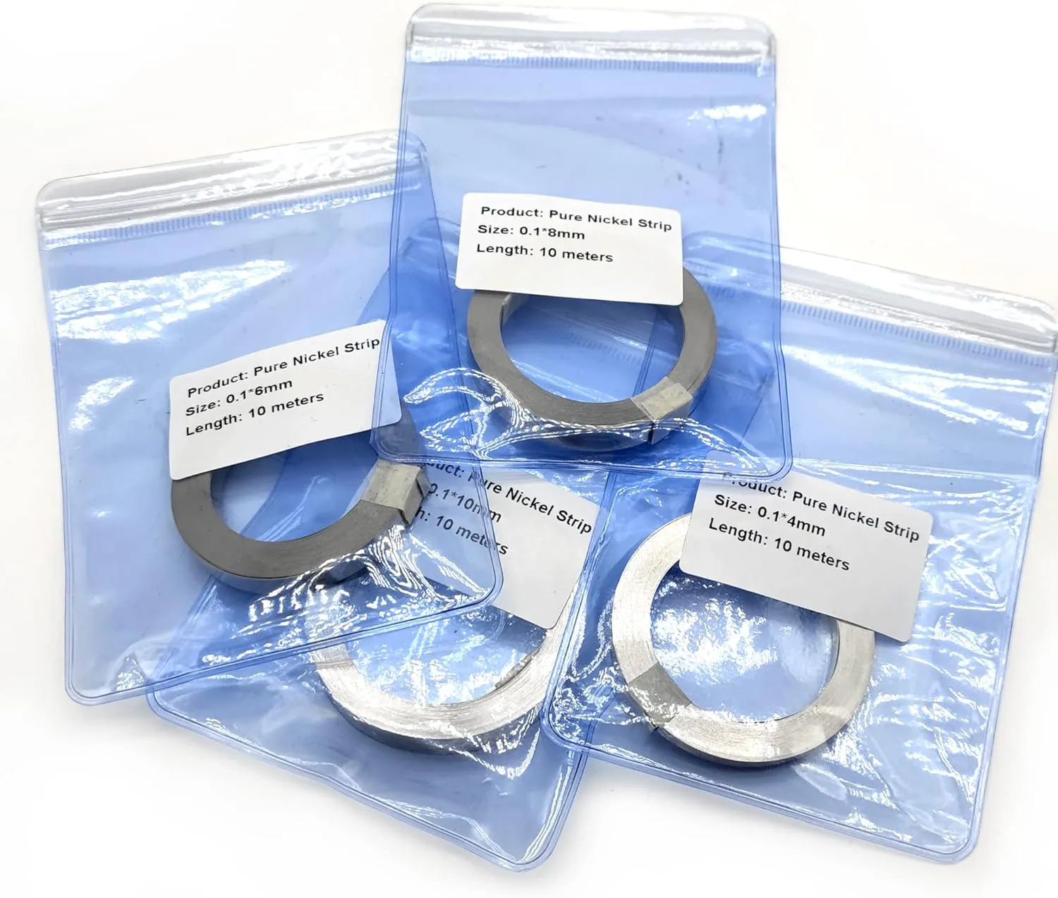 Pure Nickel Strips for Lithium Battery Pack Welding 99.6% Purity,32ft 0.1 * 10mm Nickle Tabs for 18650 26650 Battery Pack Spot Welding and Soldering (32ft 0.1X10mm)