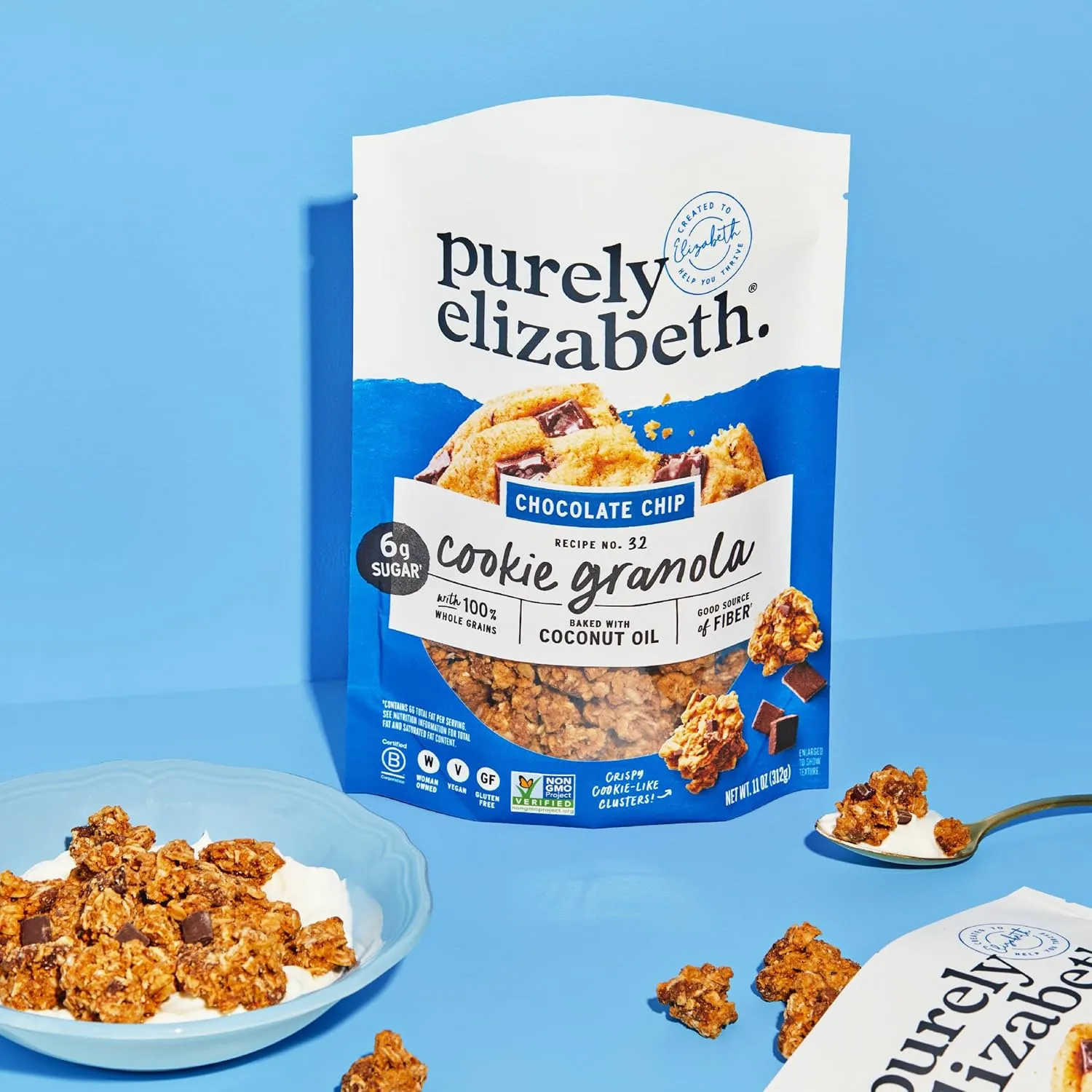 Purely Elizabeth Cookie Granola Chocolate Chip 11 OZ (3 Pack)