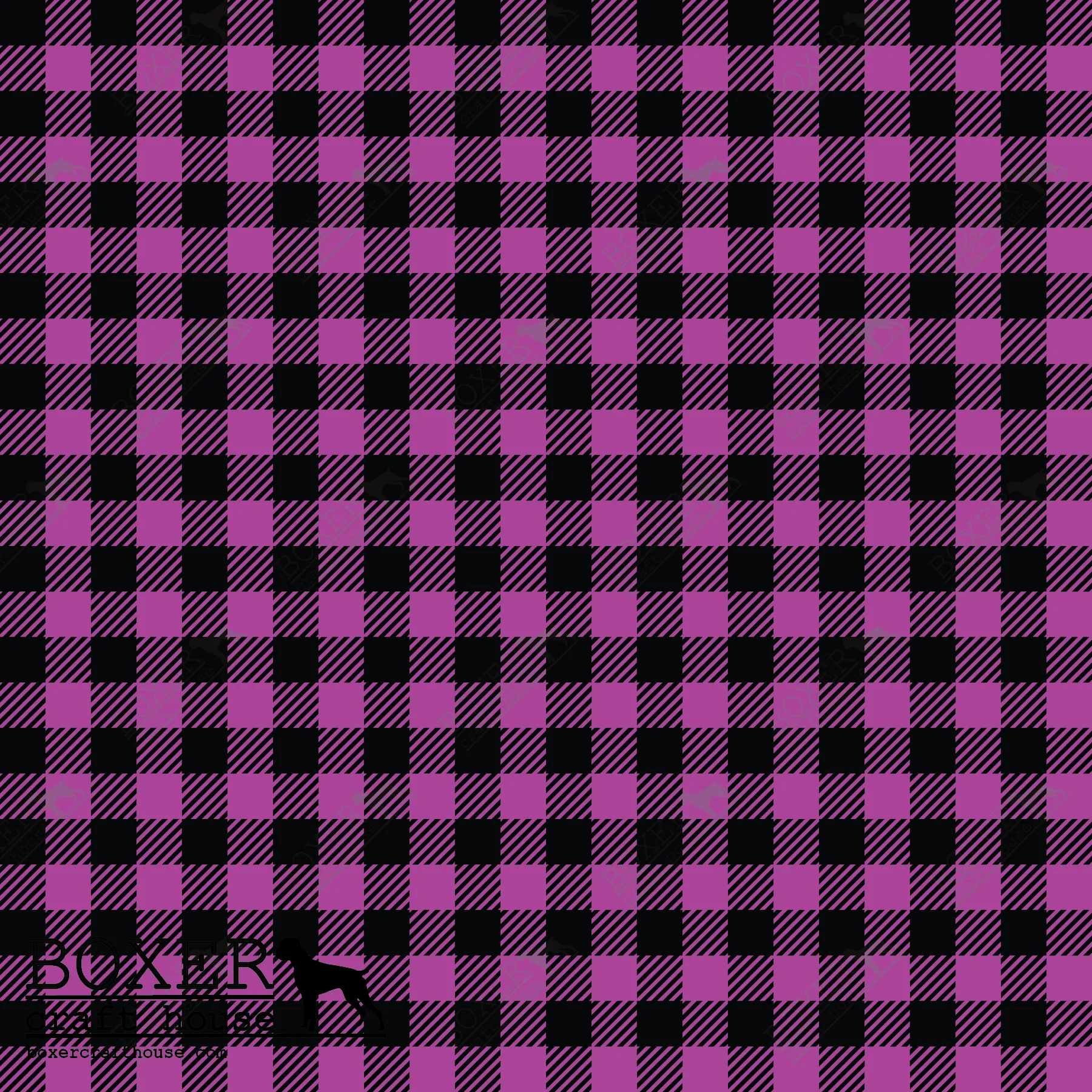 Purple - Buffalo Plaid Diagonal 1/4"