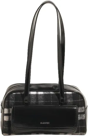 Purses for Women Trendy Bag Plaid Purse Christmas Purse Shoulder Bag Going Out Purse Underarm Bag with Zipper Closure