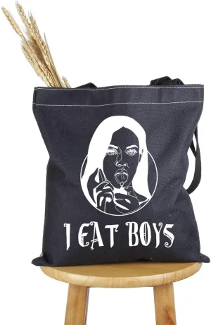 PWHAOO Movie Inspired Gift I Eat B-oys Tote Bag Movie Fan Handbag Scary Movie Merch (I Eat B-oys T)