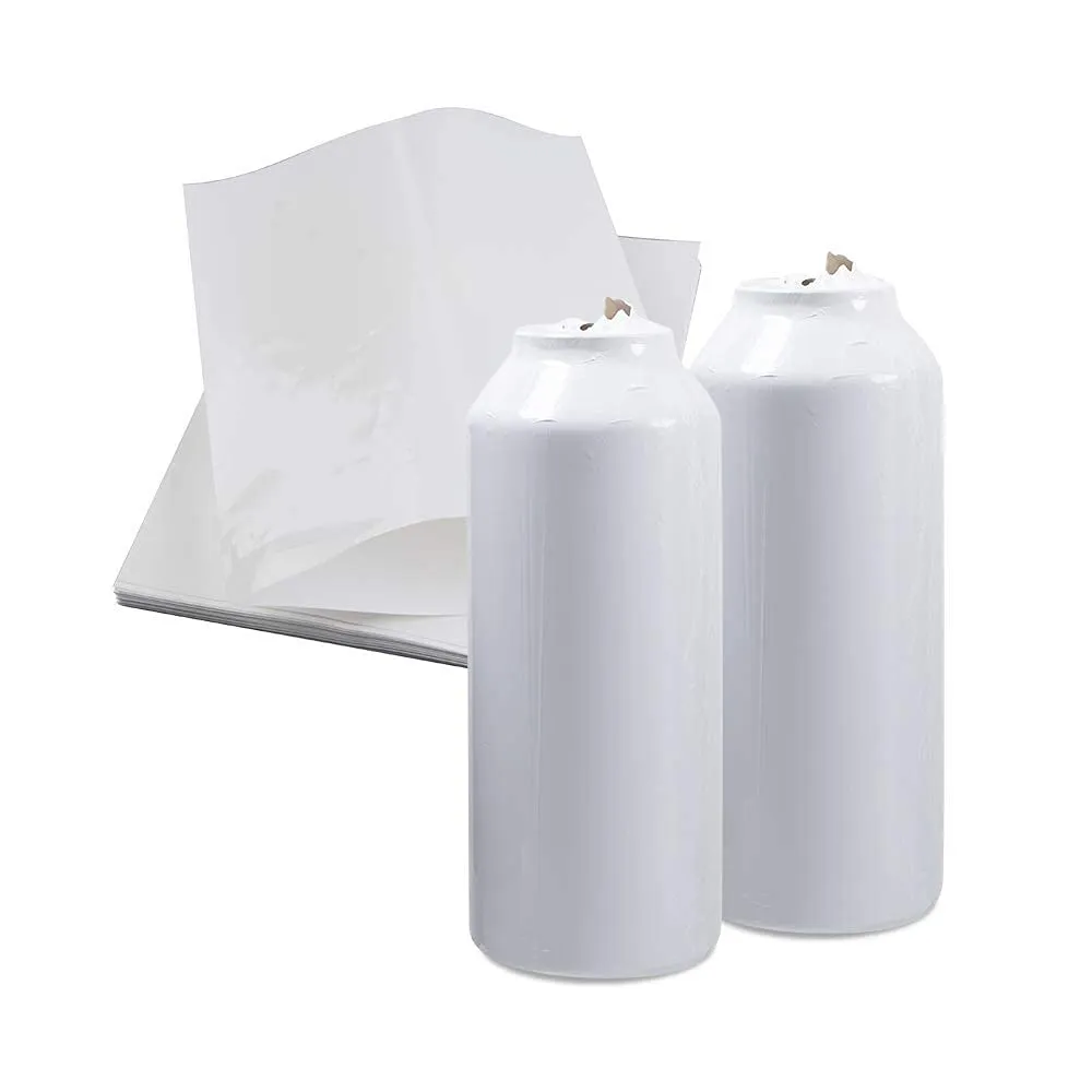 PYD Life Sublimation Blanks Shrink Wrap Film,10 x 7 Inch Sublimation Shrink Sleeves for Sublimation Tumblers Mugs,Heat Sublimation Shrink Wrap for 11 OZ 30 OZ Sublimation Mugs Tumbler 50 PCS,White