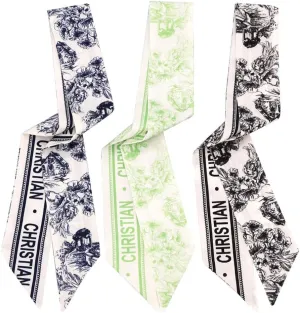 QTMY 3 Pack Purse Scarf for Bags Silk Head Scarf for Hair Handbag Women Scarfs Band Hair Neck Scarves Fashion Gifts,97