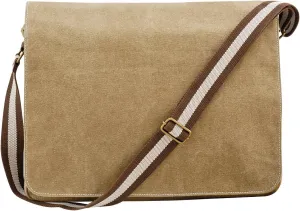 Quadra Vintage Canvas Despatch Bag - 3.6 Gal (One Size) (Sahara)