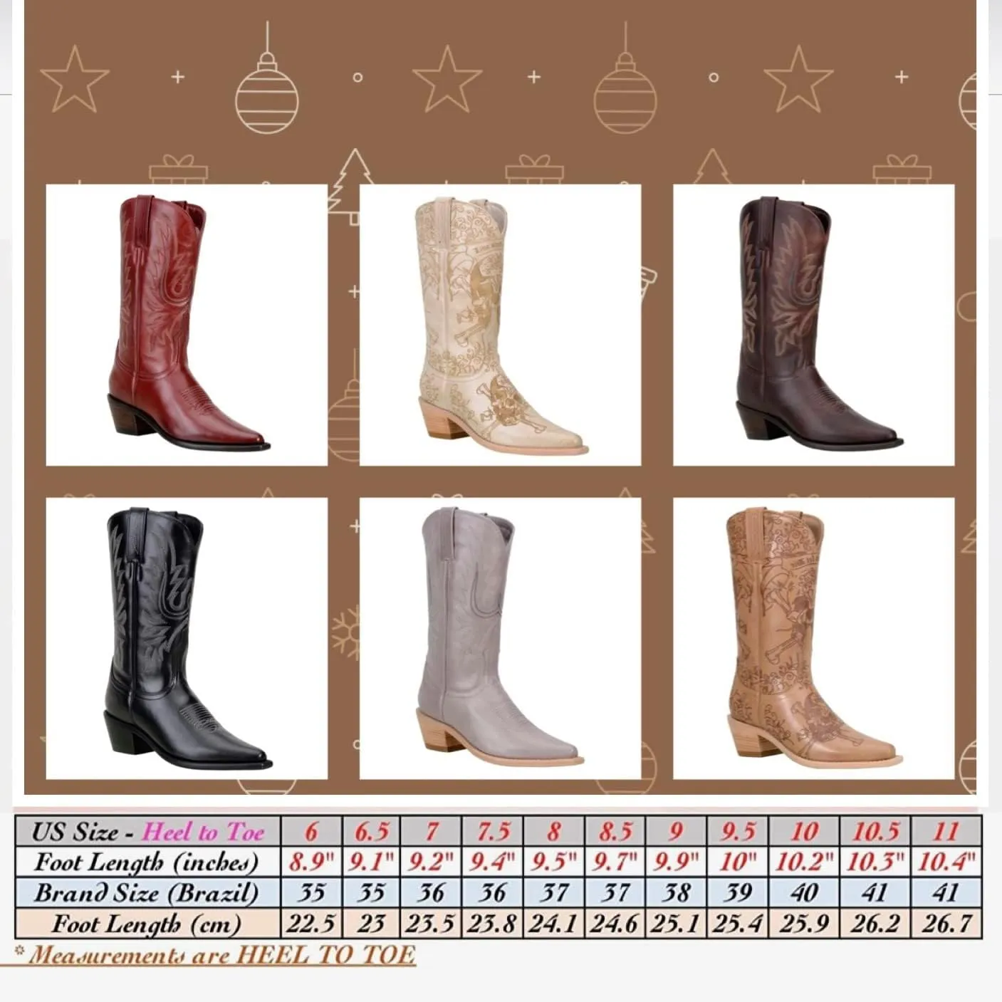 QUEEN USA TEXAS Women's Western Cowboy Pointed Toe Mid Calf Pull On Tabs Leather Boots
