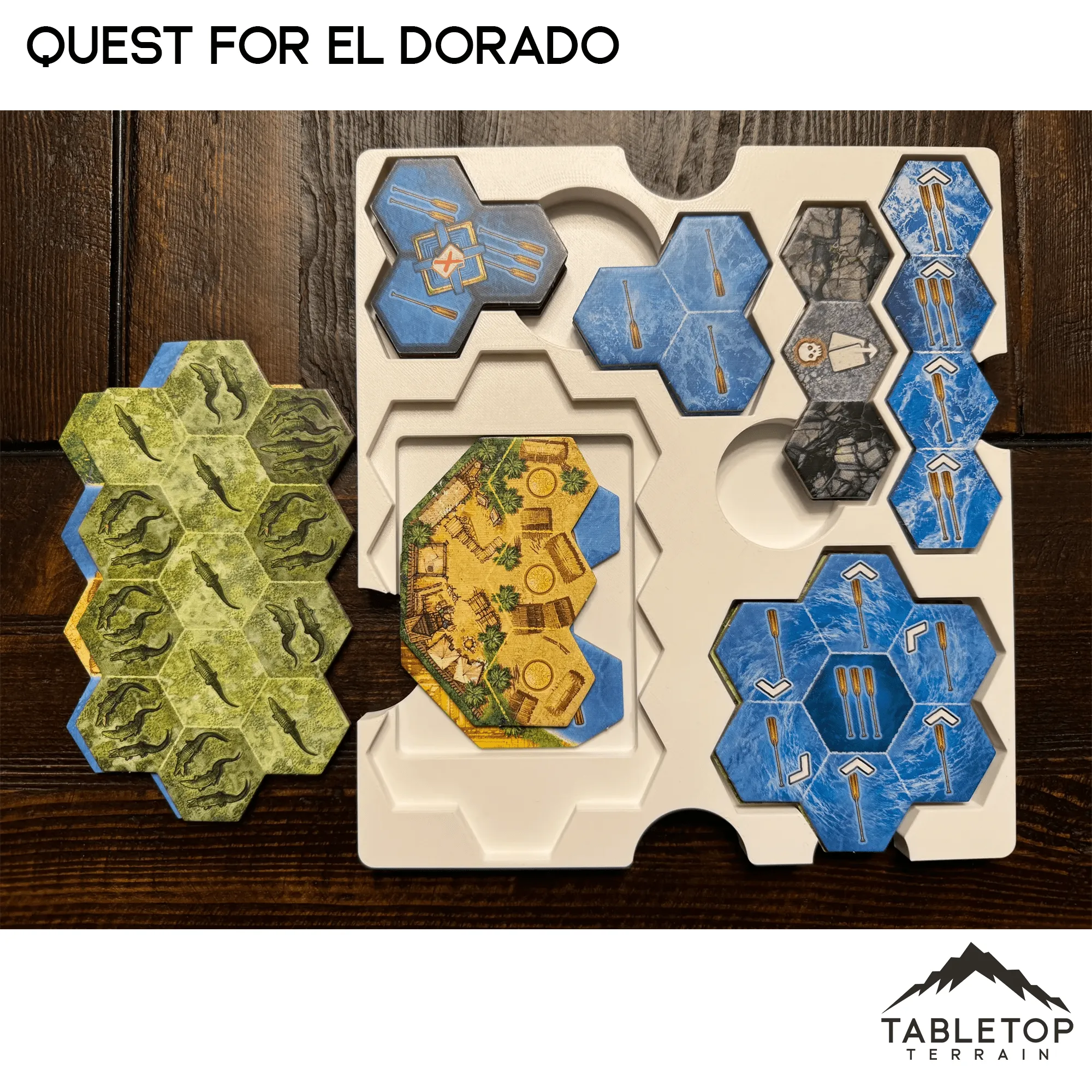 Quest for El Dorado (Lautapelit) Board Game Insert / Organizer