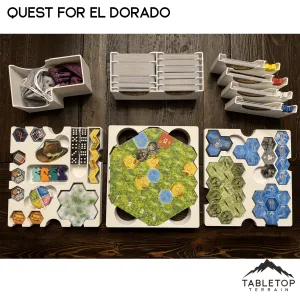 Quest for El Dorado (Lautapelit) Board Game Insert / Organizer