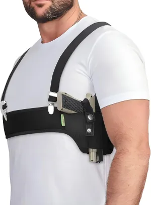 Quick Pull Shoulder Holster Belly Band Holster for Concealed Carry Men/Women Universal,Fit 9mm,Compact, Glock, Ruger LCP, LC9, Sig P365 Etc Other Similar Sized Pistols
