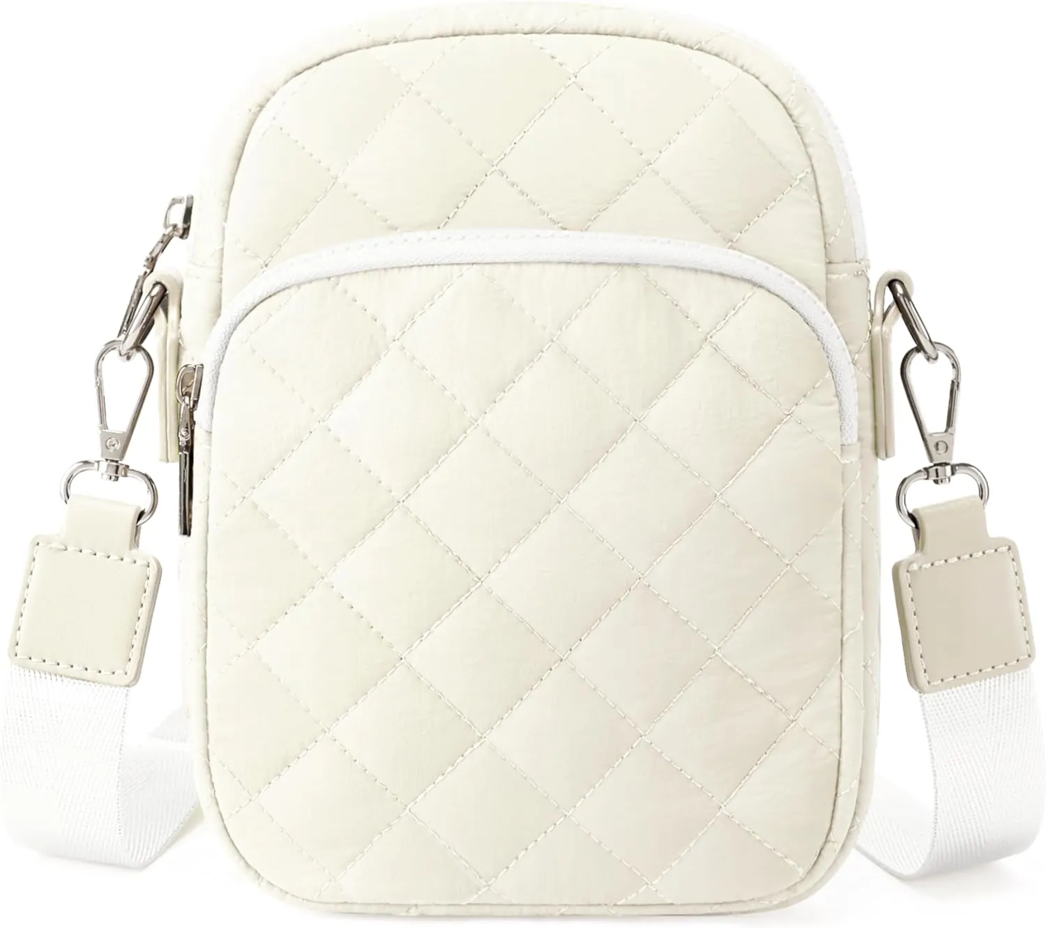 Quilted Crossbody Bag Small Women Shoulder Bags Purses Handbag Backpack Puffer Soft Fashion Design Magnetic and Zipper Pocket