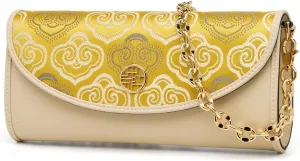 Quilted Crossbody Bags for Women with Embroidery, Trendy Designer Shoulder Bag Phone Wallet Umbrella Clutch Purse for Women
