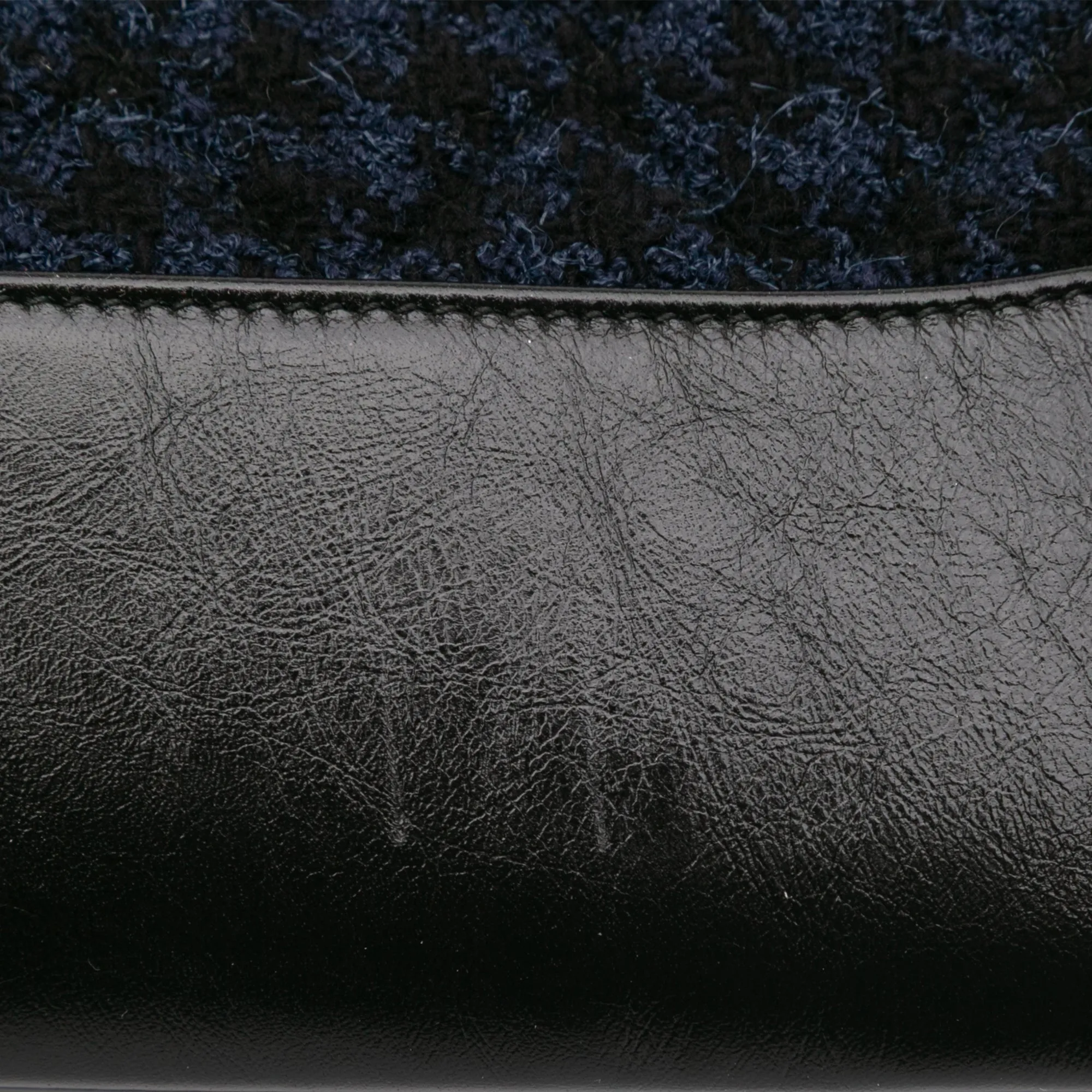 Quilted Tweed and Calfskin Embroidered Gabrielle Clutch