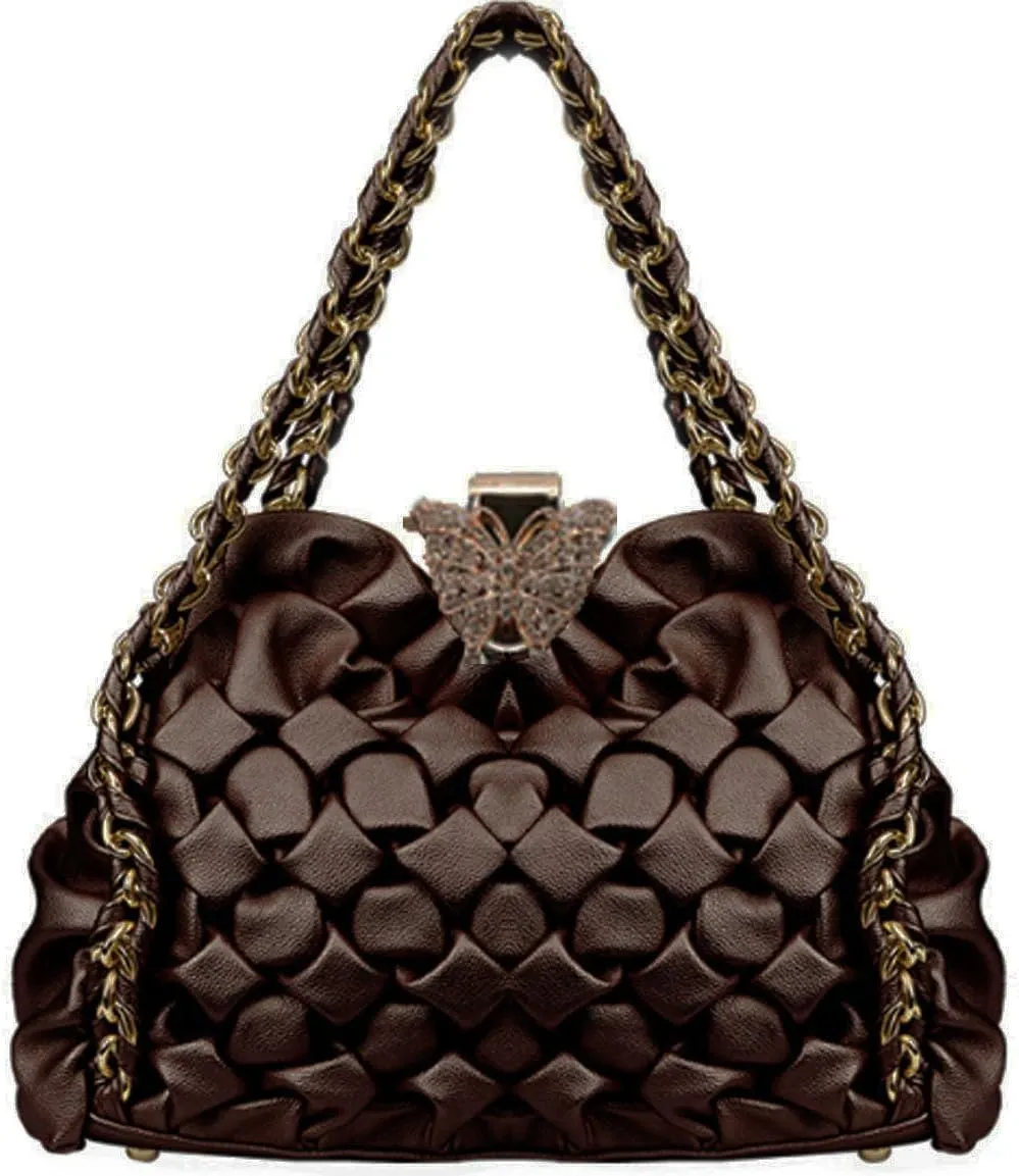 Quilting Handbags Party Purse with Butterfly