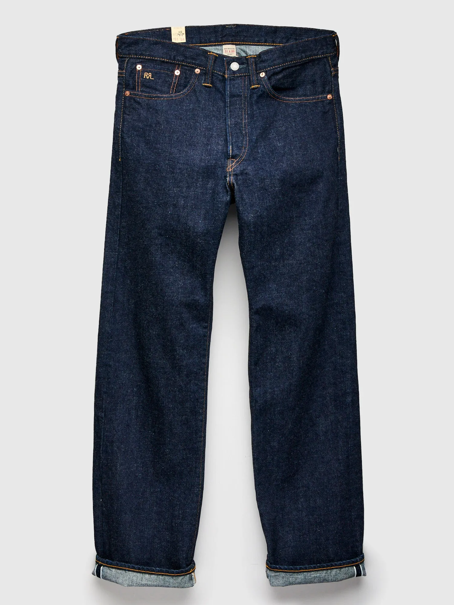 "East-West" 16oz Rinsed Selvedge Denim - Full Straight Fit