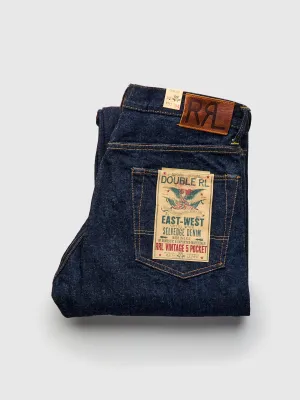 "East-West" 16oz Rinsed Selvedge Denim - Full Straight Fit