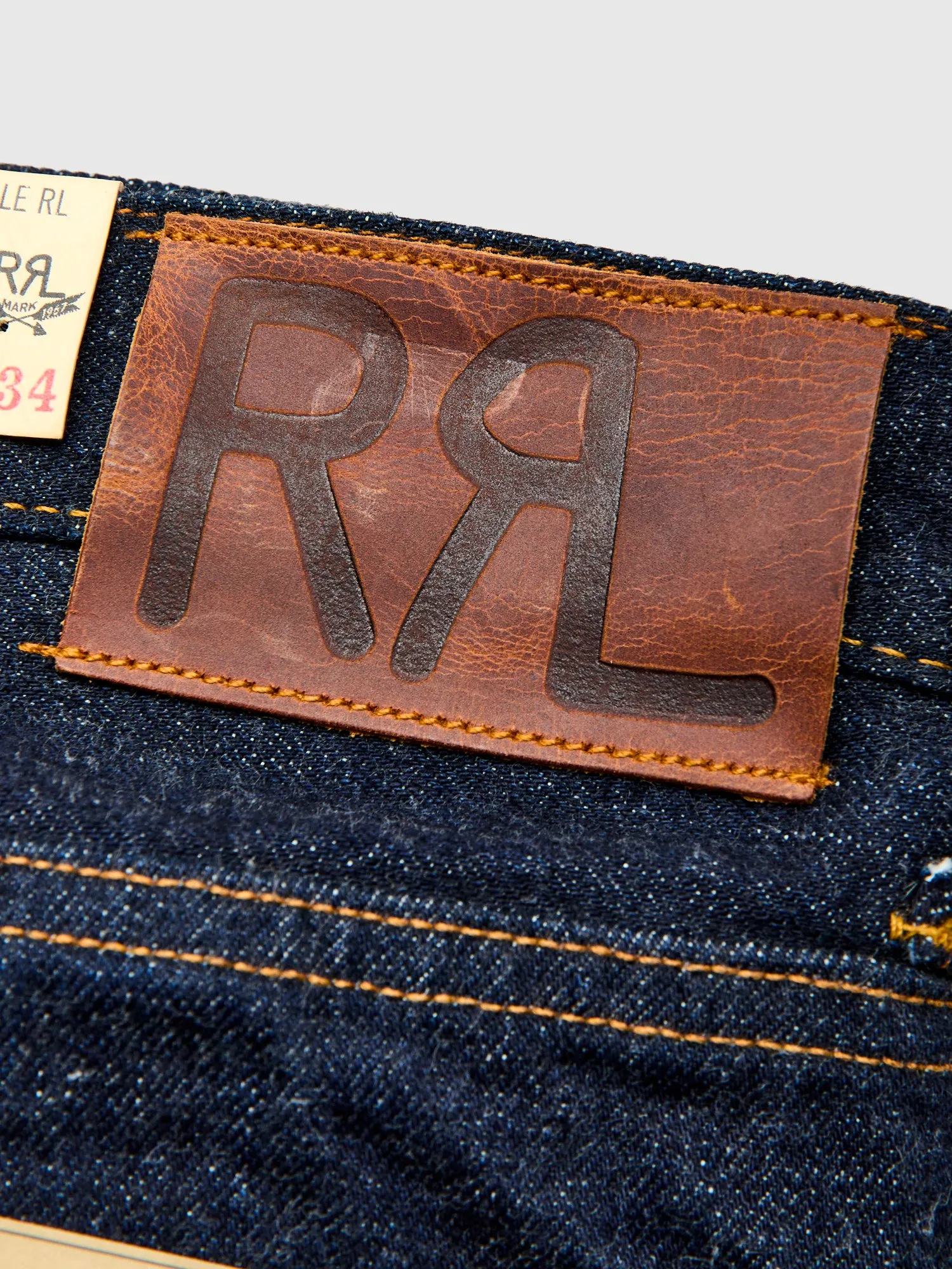 "East-West" 16oz Rinsed Selvedge Denim - Full Straight Fit