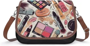 Rainbow Color Plaid-png Crossbody Bags for Women Travel Shoulder Bag Small Leather Cross Body Handbags