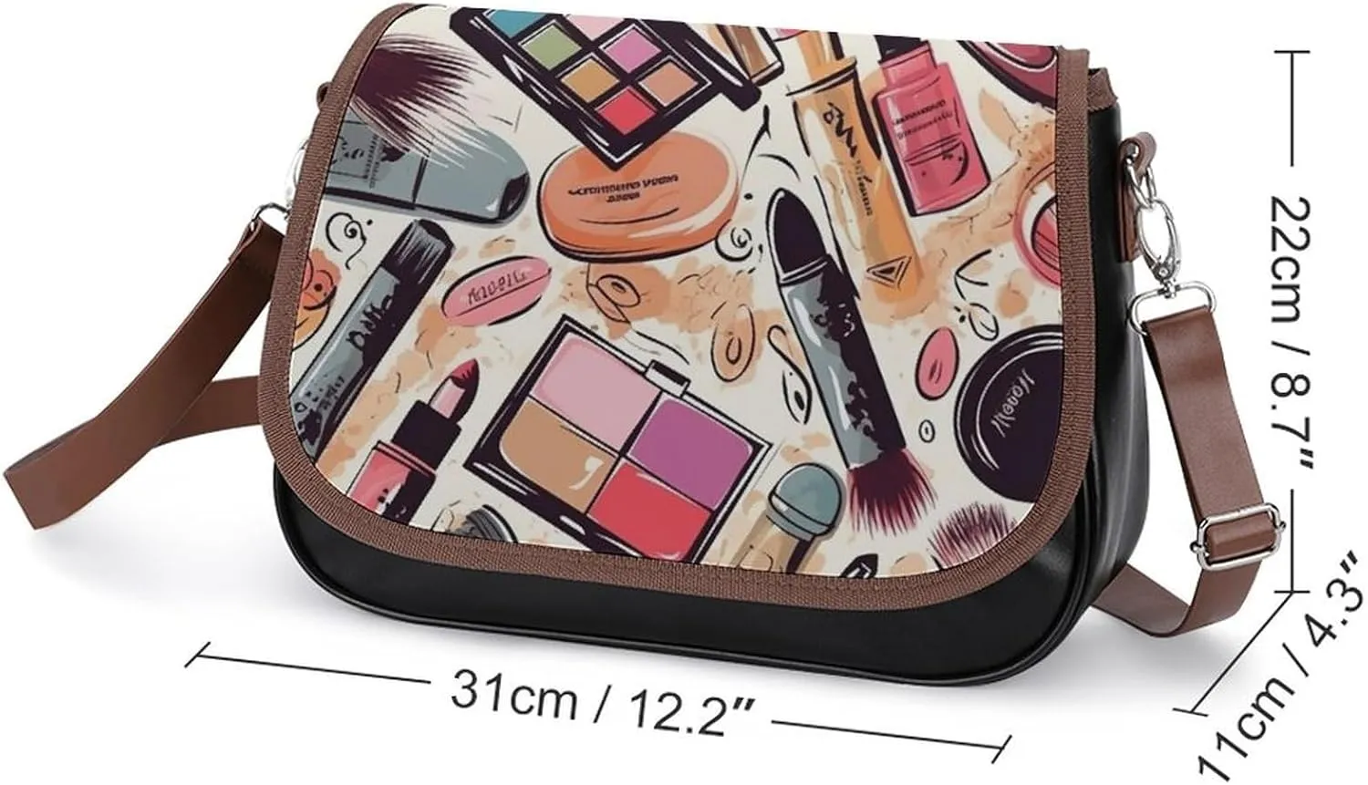 Rainbow Color Plaid-png Crossbody Bags for Women Travel Shoulder Bag Small Leather Cross Body Handbags