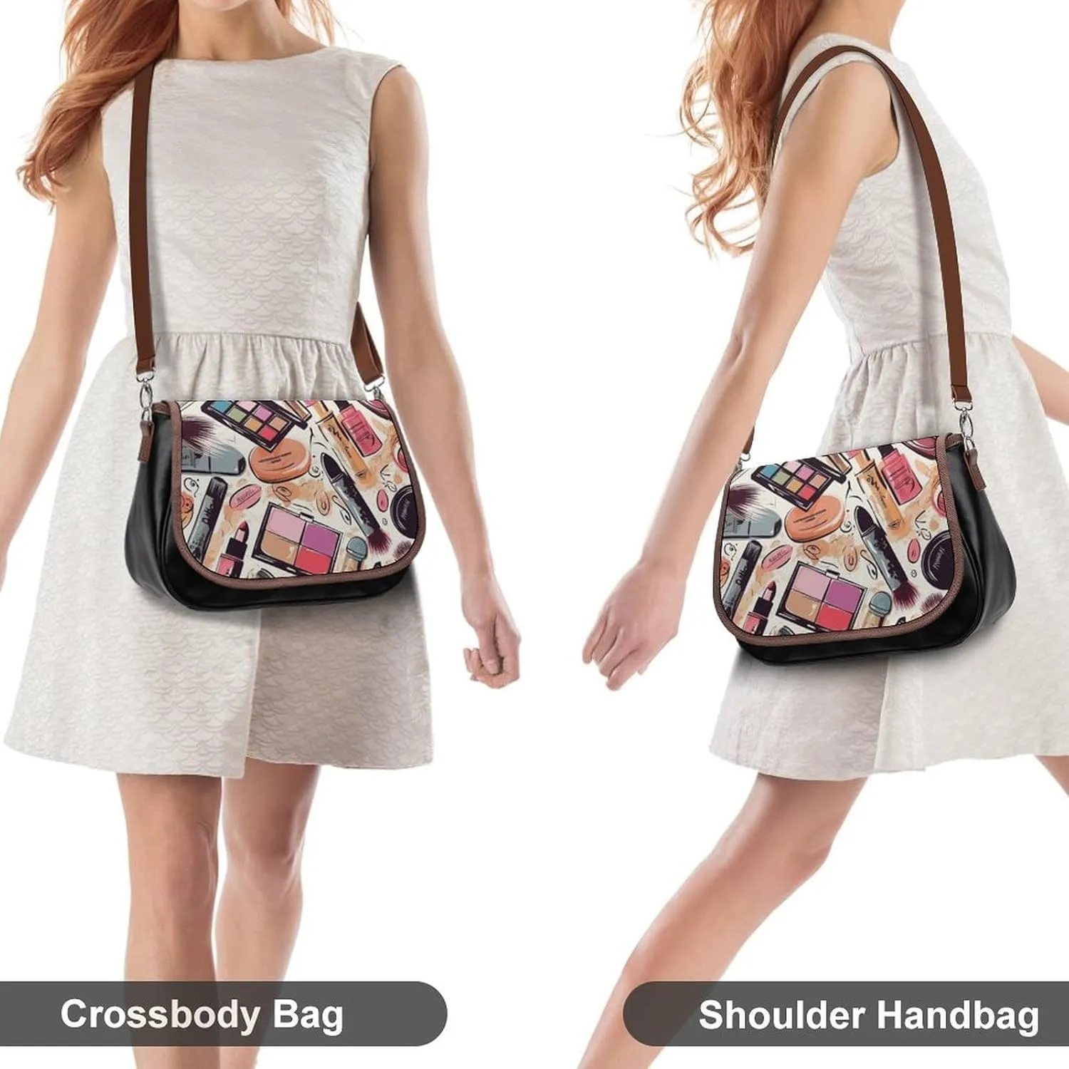 Rainbow Color Plaid-png Crossbody Bags for Women Travel Shoulder Bag Small Leather Cross Body Handbags