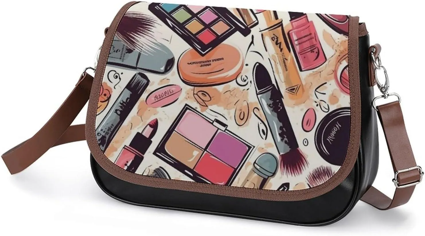 Rainbow Color Plaid-png Crossbody Bags for Women Travel Shoulder Bag Small Leather Cross Body Handbags