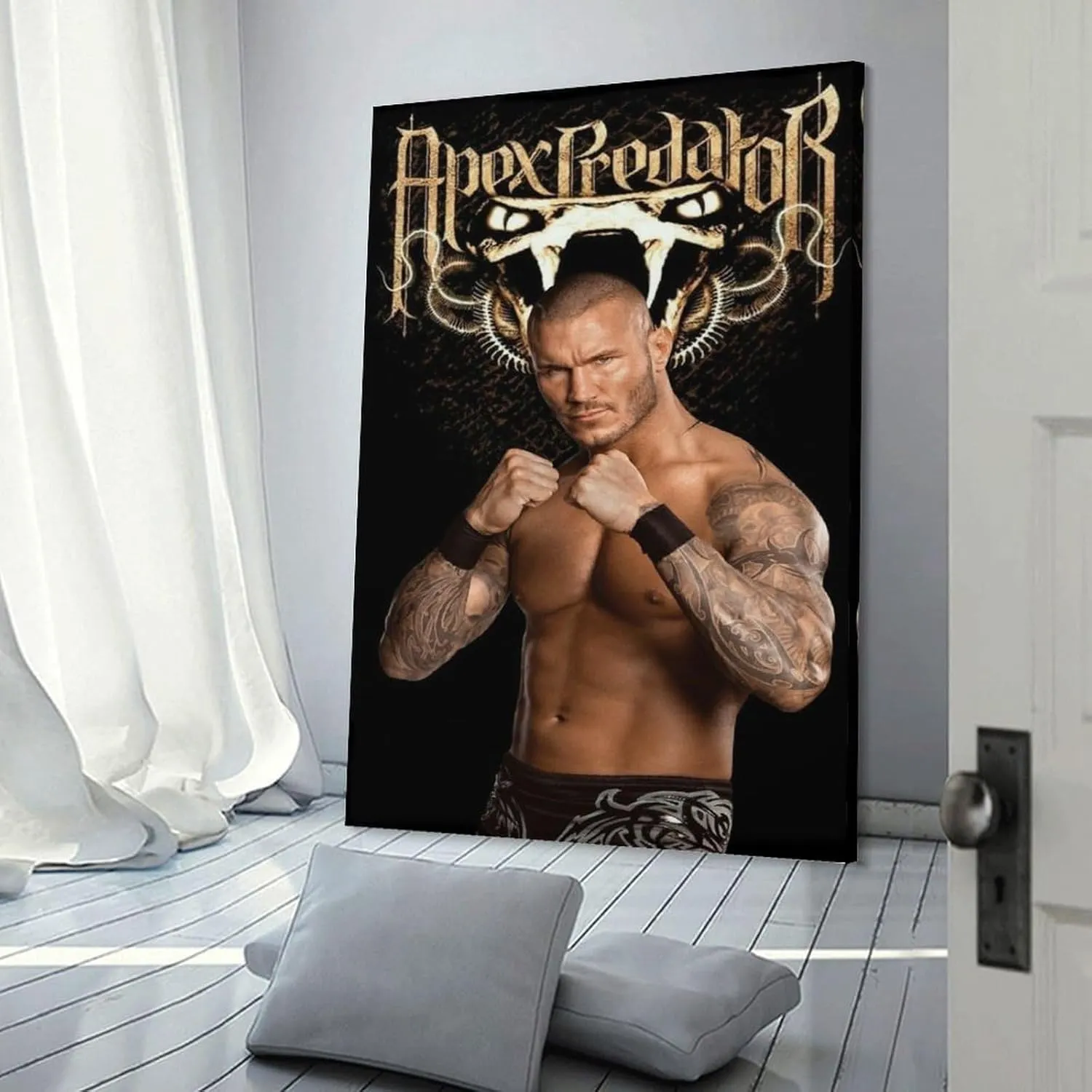 Randy Orton Wrestler Wrestler Snake Canvas Poster (8) Posters Wall Art Painting Canvas Living Room Prints Bedroom Decor Poster Artworks 16x24inch(40x60cm)